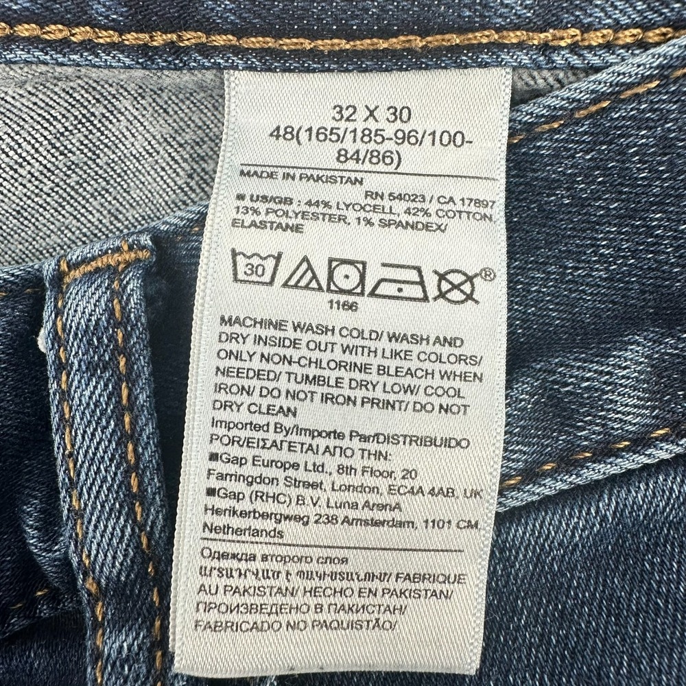 Banana Republic Traveler Jeans Mens 32x30 Blue Denim Straight Leg Slim Fit - Picture 6 of 10